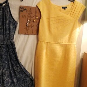 Yellow and goodbye! Tahari sz 8 sheath.